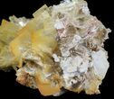 Yellow Barite Crystal Cluster - Peru #64133-2